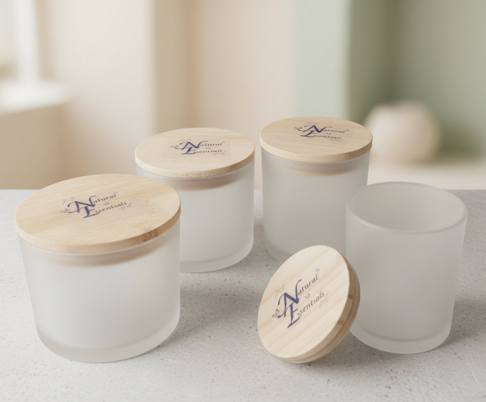 Customizable Frosted Glass Containers